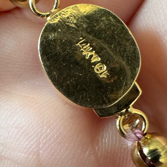 14K Gold Filled Angel Skin Coral Roses Hand Carved Necklace Museum Quality - Picture 7 of 14